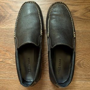 Men’s Cole Haan leather slip on loafers.  Size 8 1/2 M.